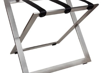 R04 Luggage Rack - Stainless steel with black nylon straps