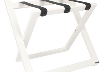 R02 Luggage Rack - white color with black nylon straps