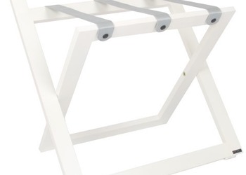 R02 Luggage Rack - white color with gray nylon stripes