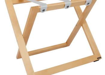 R01 Luggage Rack - Natural color with gray nylon straps