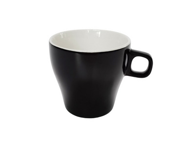 SPRING black porcelain cup